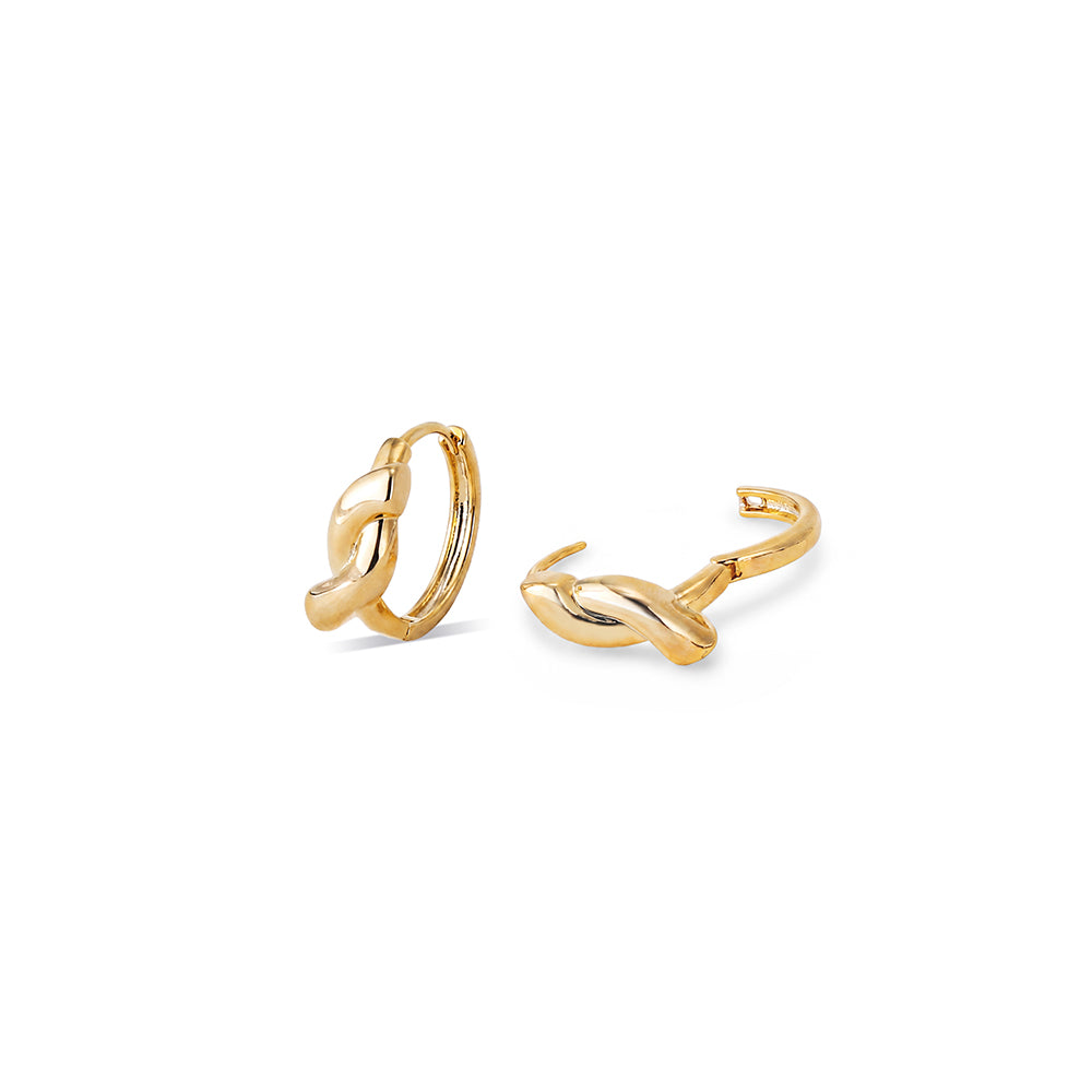 Twist Knot Hoop Earrings