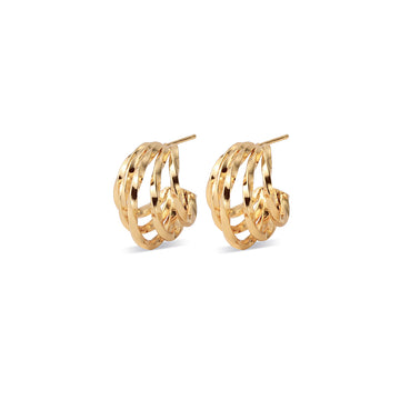 Intertwined C-Hoop Earrings