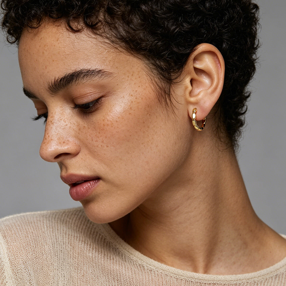 Linked Hoop Earrings