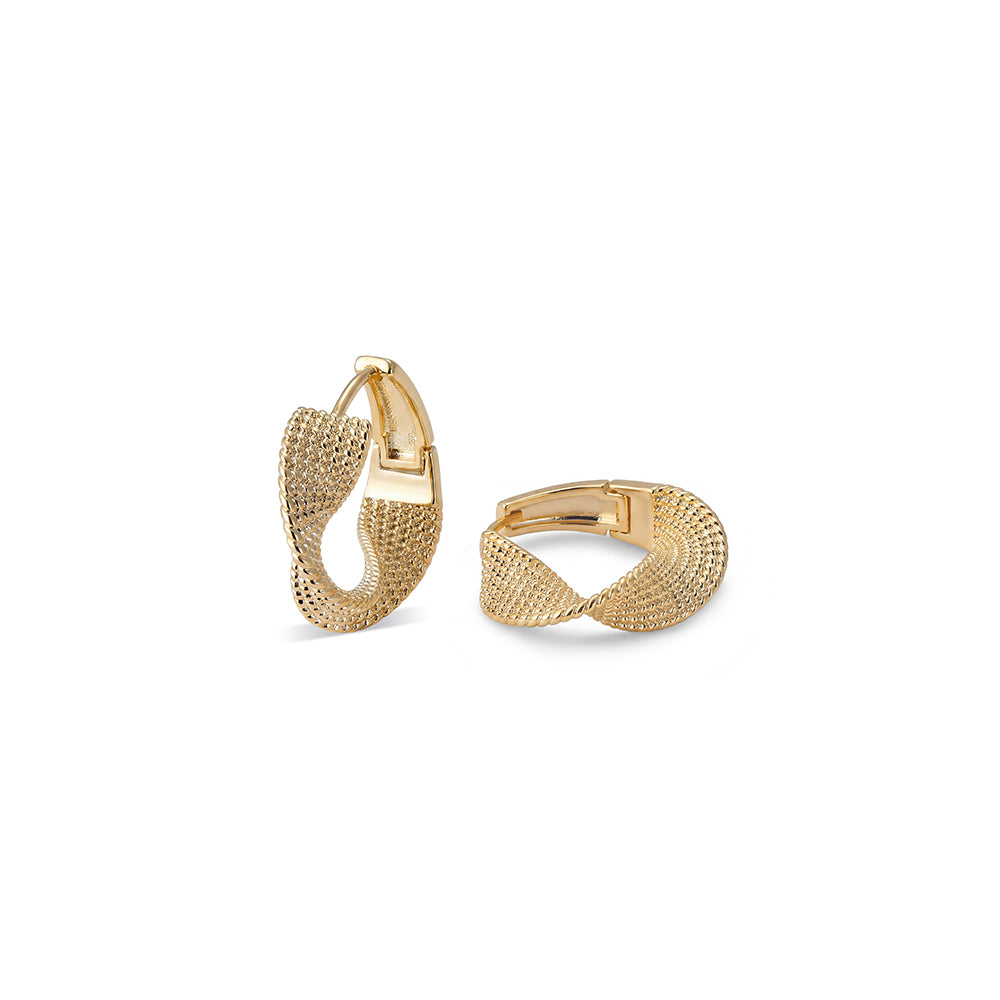 Textured Tail Hoop Earrings