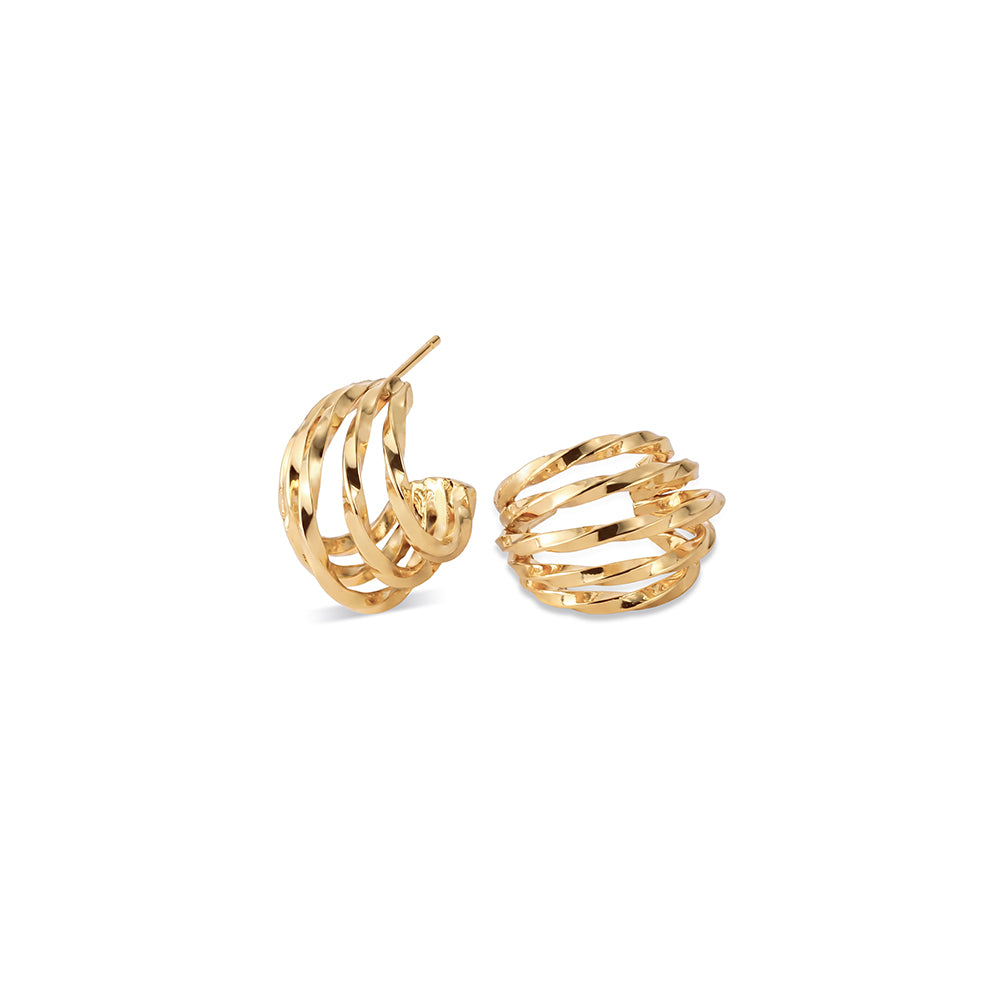 Intertwined C-Hoop Earrings
