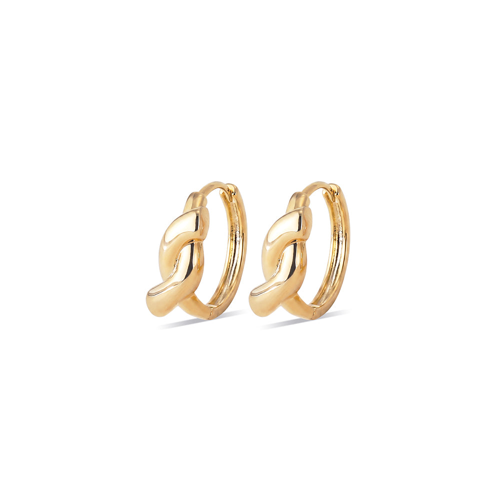 Twist Knot Hoop Earrings