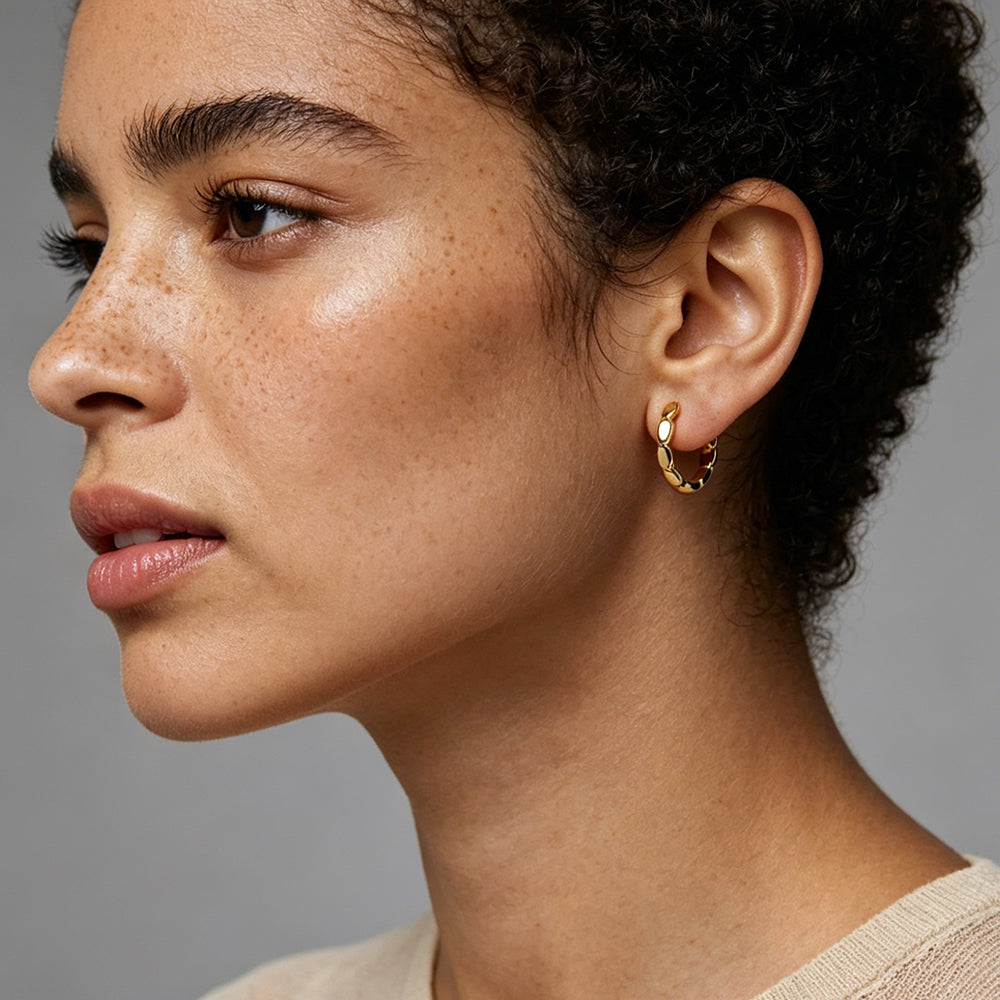 Linked Hoop Earrings