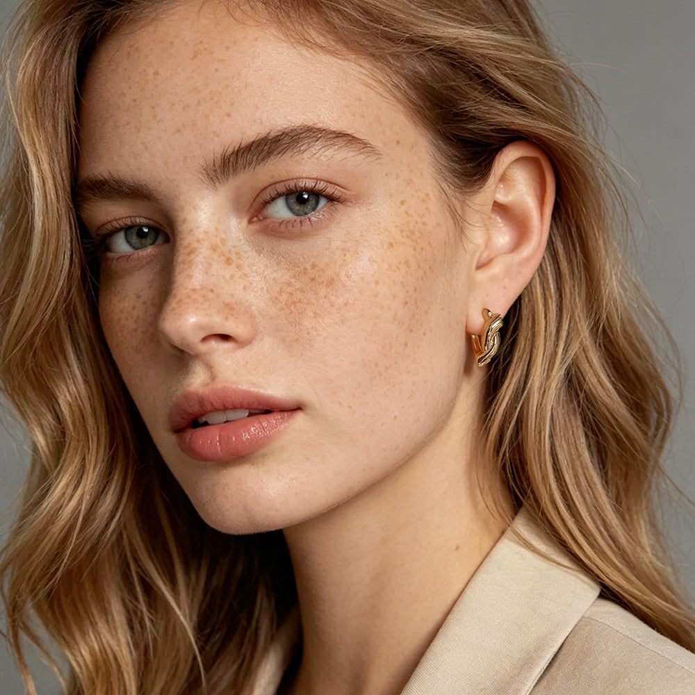 Twist Knot Hoop Earrings
