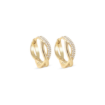 Intertwined Starlight Hoop Earrings