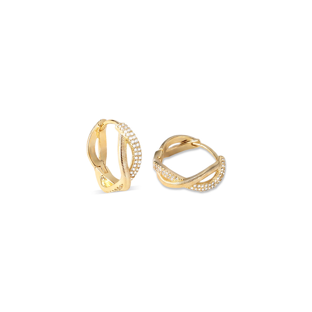 Intertwined Starlight Hoop Earrings