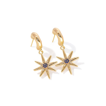 Starlight Compass Drop Earrings