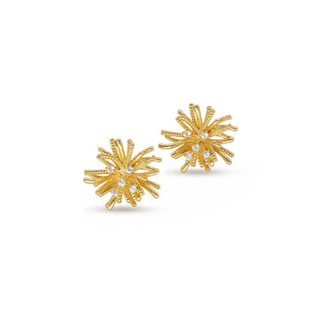 Golden Bloom Stud Earrings