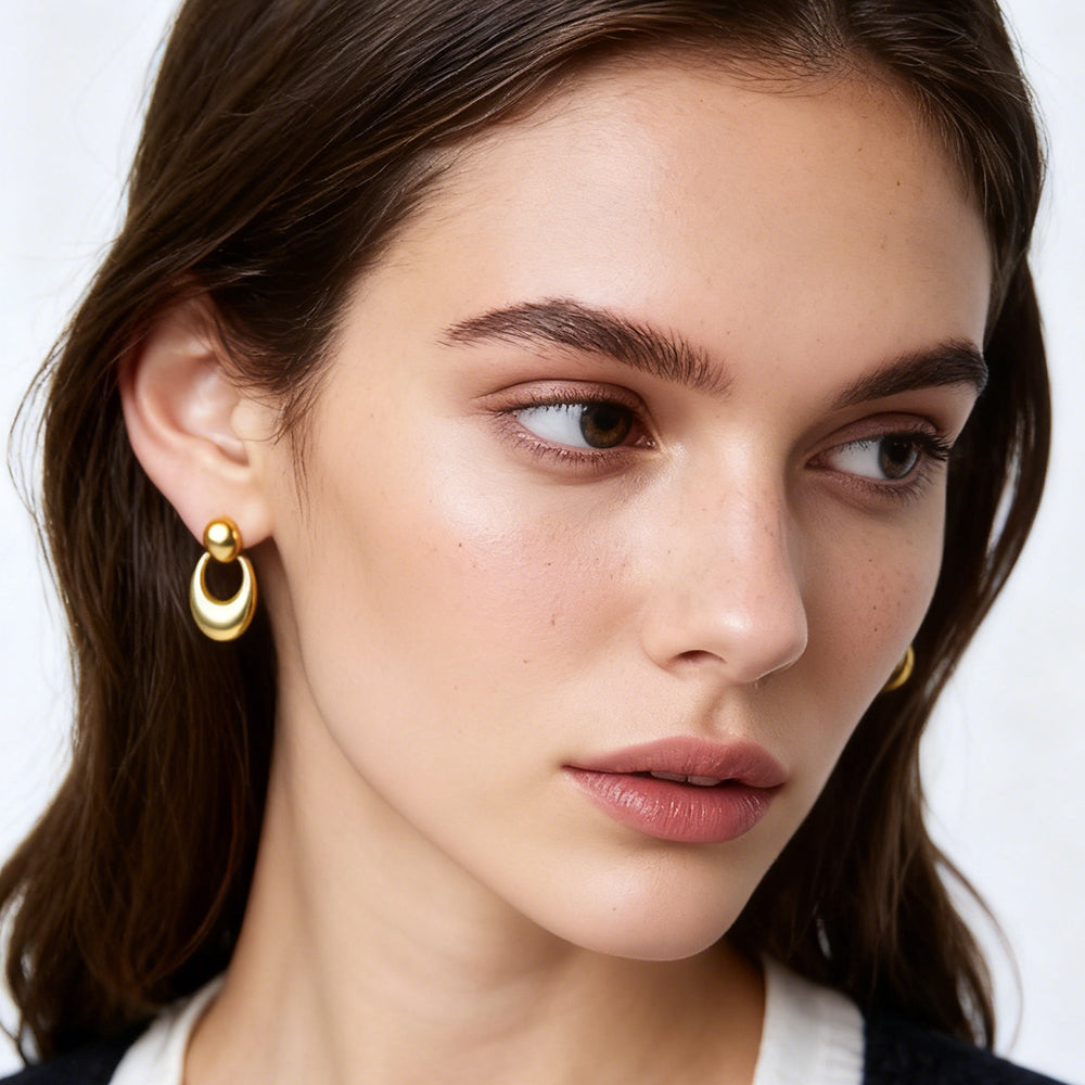 Soft Balance Drop Earrings