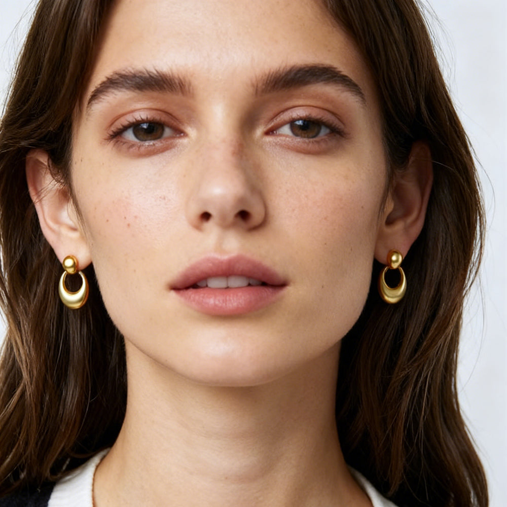 Soft Balance Drop Earrings