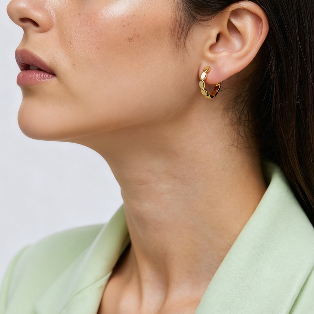 Linked Hoop Earrings