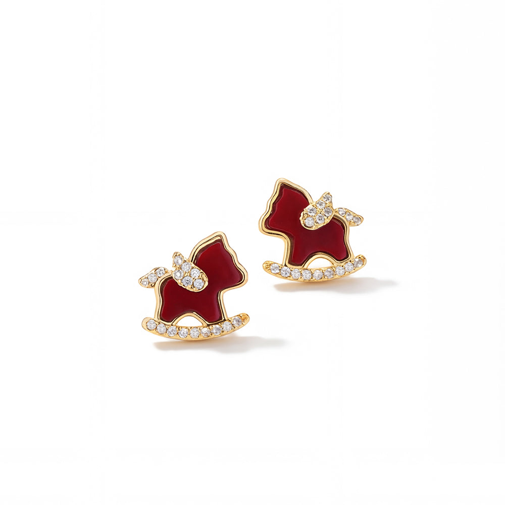 Rocking Horse Stud Earrings