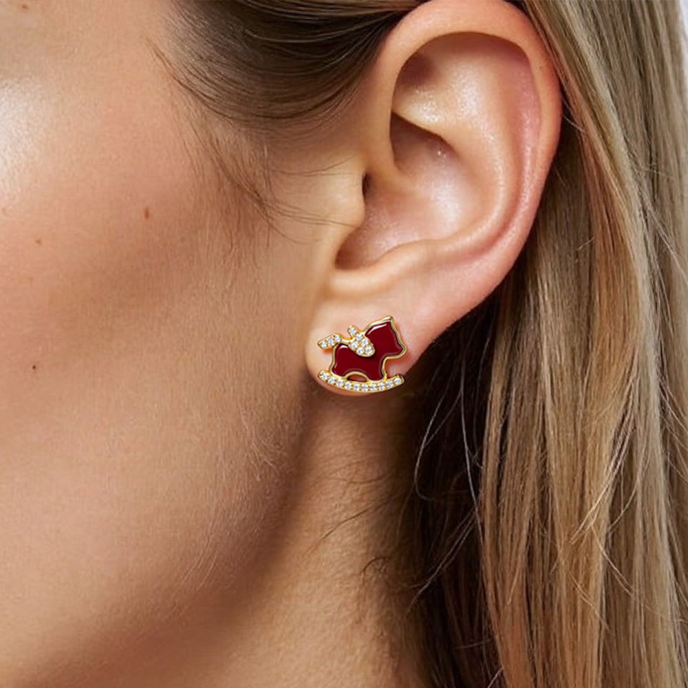Rocking Horse Stud Earrings