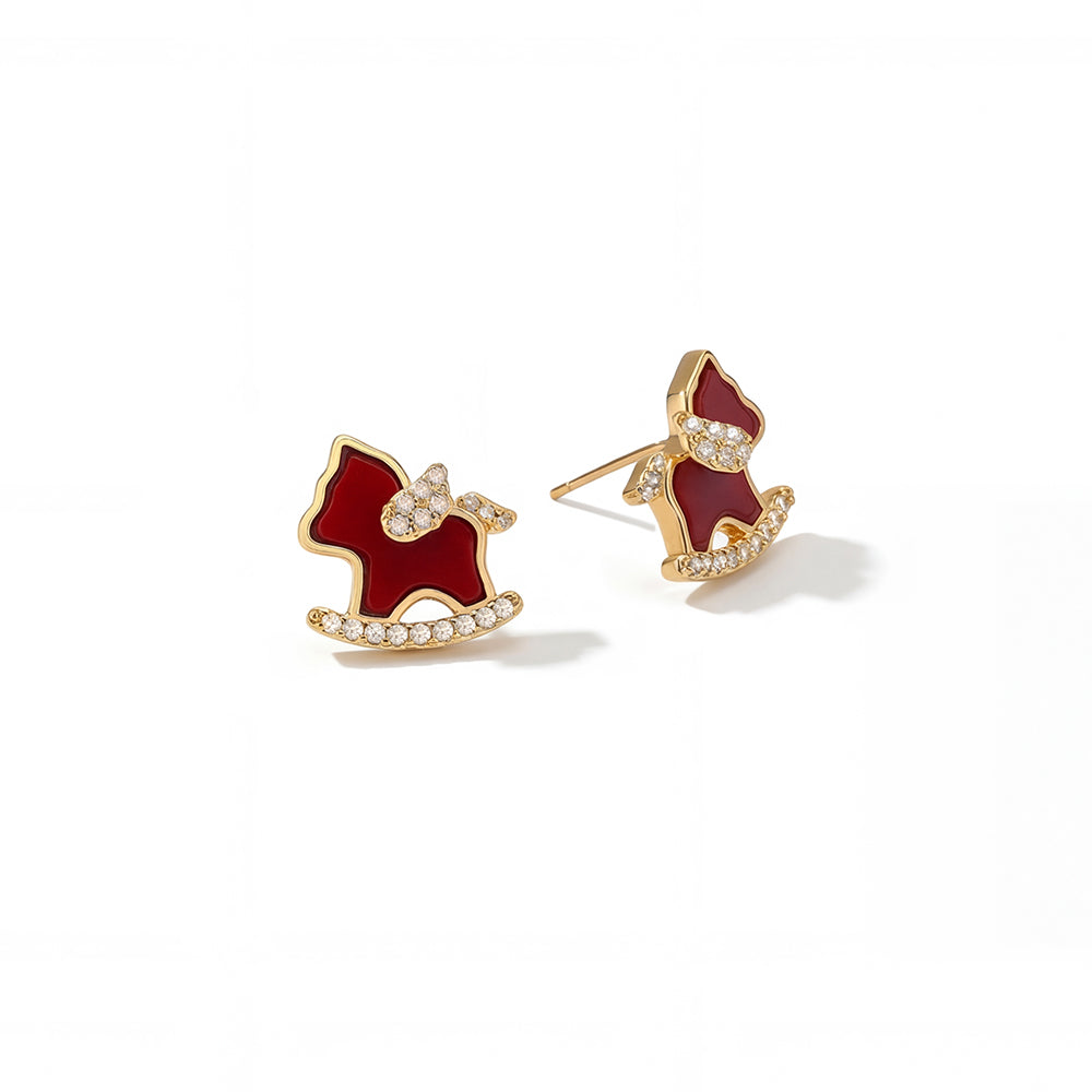 Rocking Horse Stud Earrings
