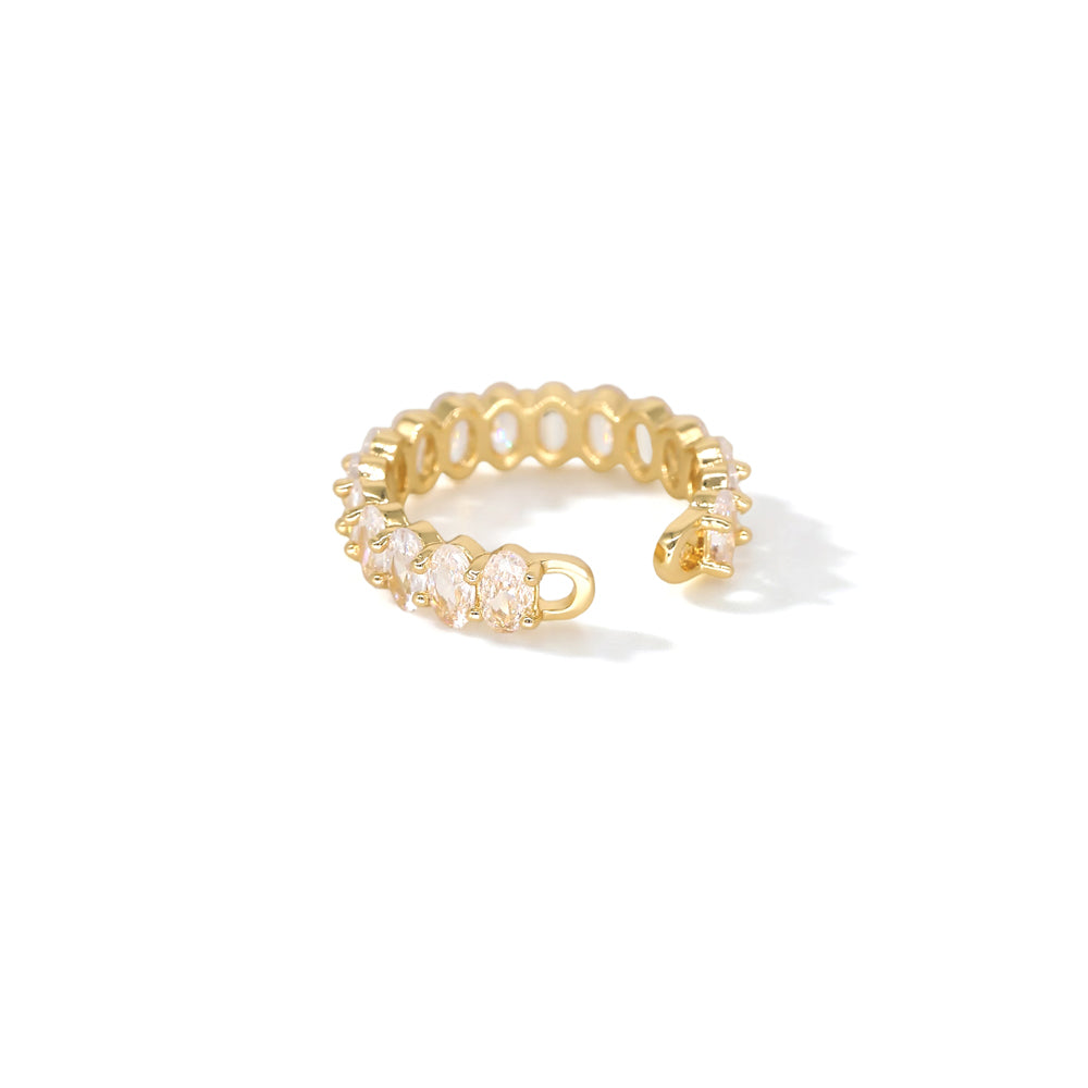 The Luminous Embrace Oval Eternity Ring