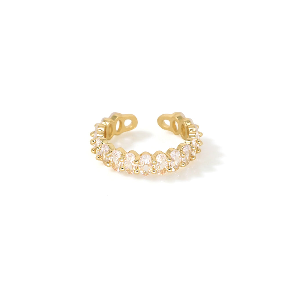 The Luminous Embrace Oval Eternity Ring