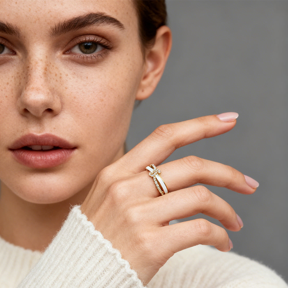 Twist Heart Open Ring