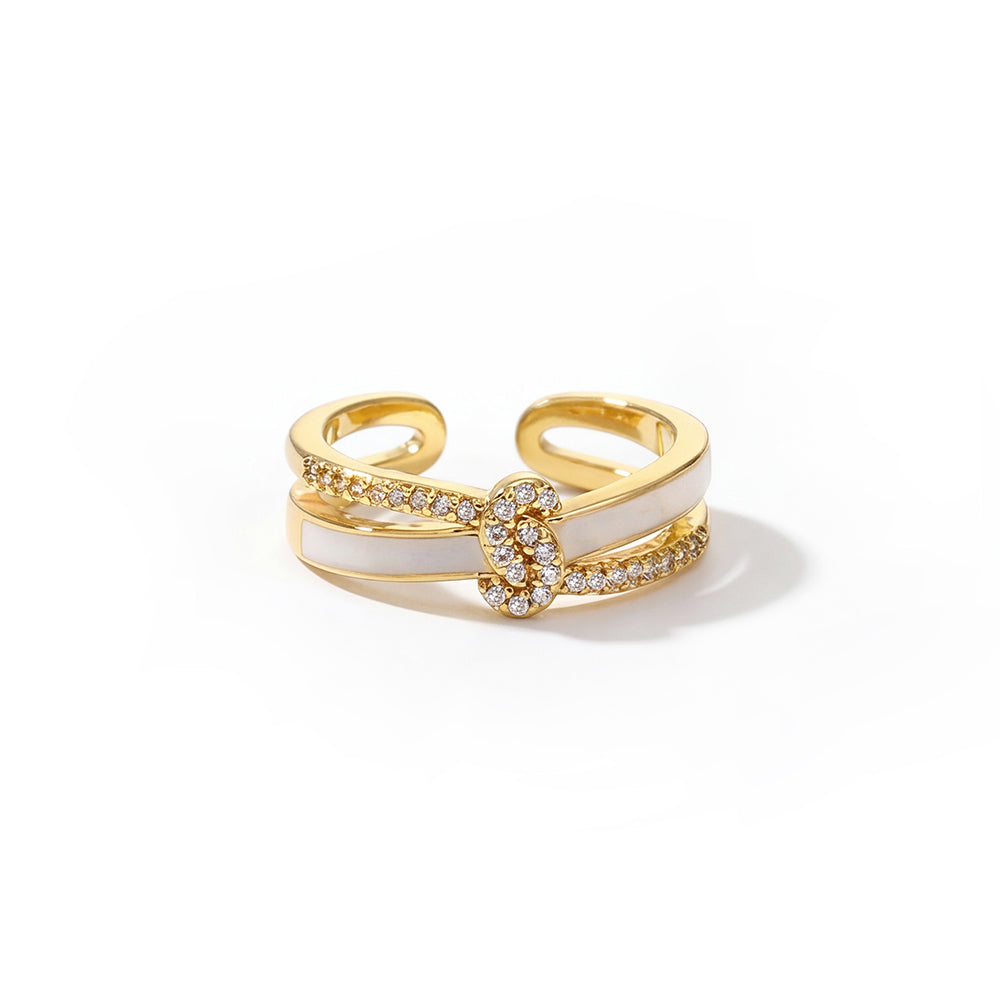 Twist Heart Open Ring