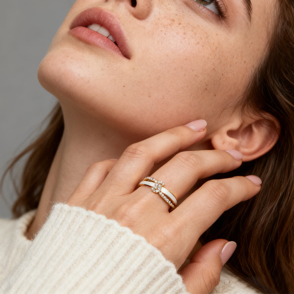 Twist Heart Open Ring