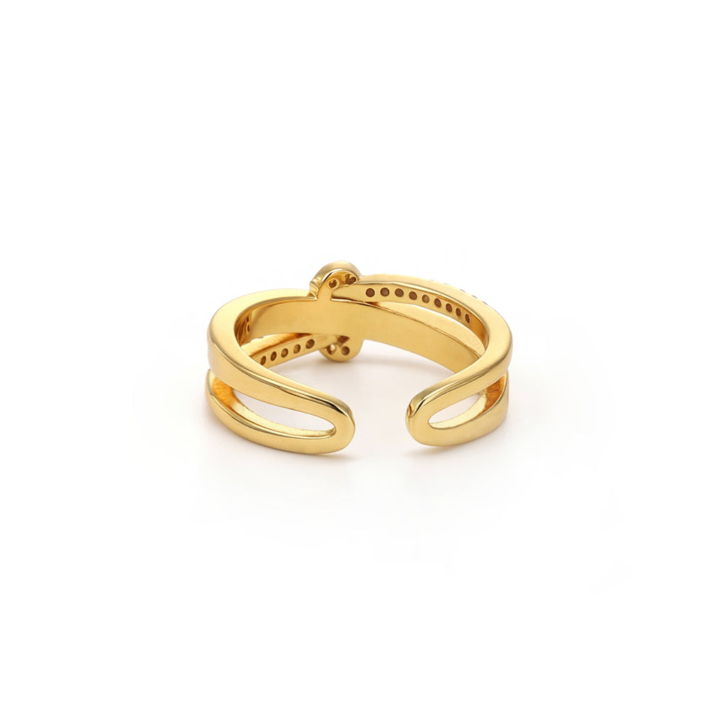 Twist Heart Open Ring