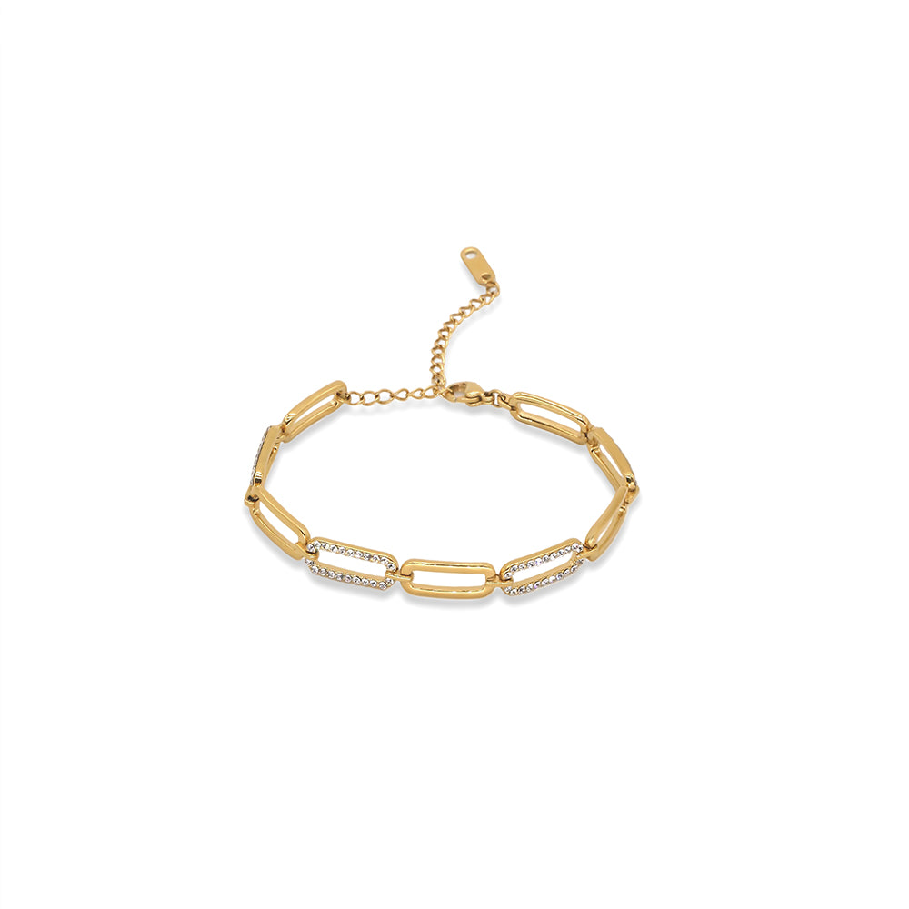 Wrist Sparkle Zircon Link Bracelet