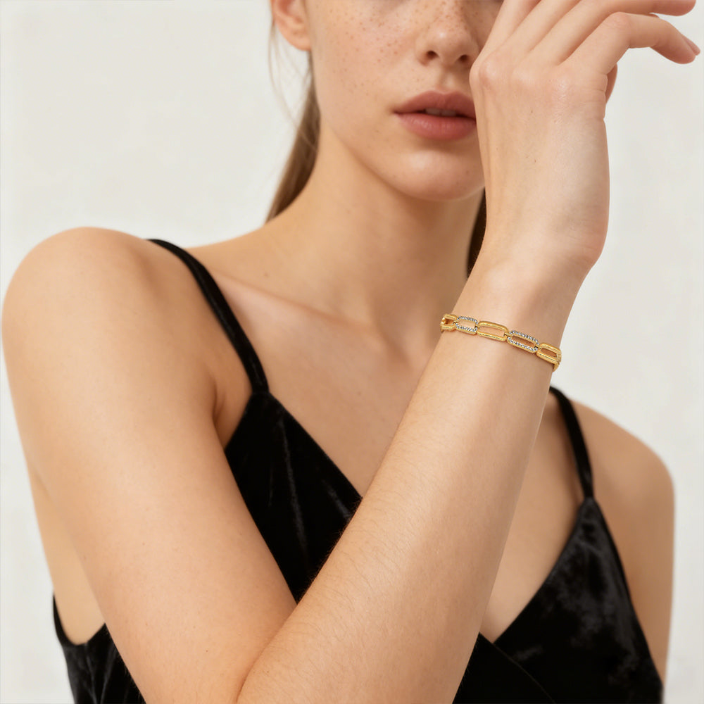 Wrist Sparkle Zircon Link Bracelet