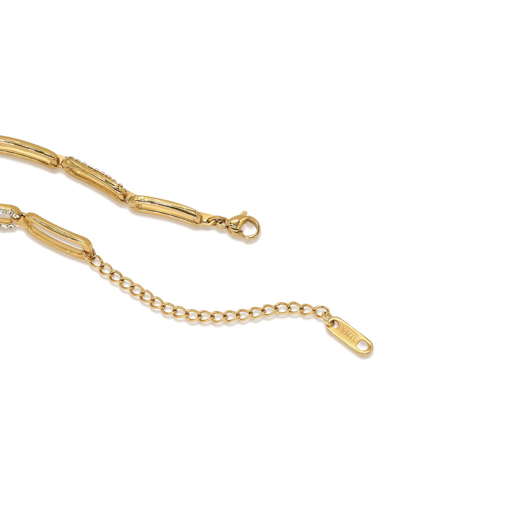 Wrist Sparkle Zircon Link Bracelet