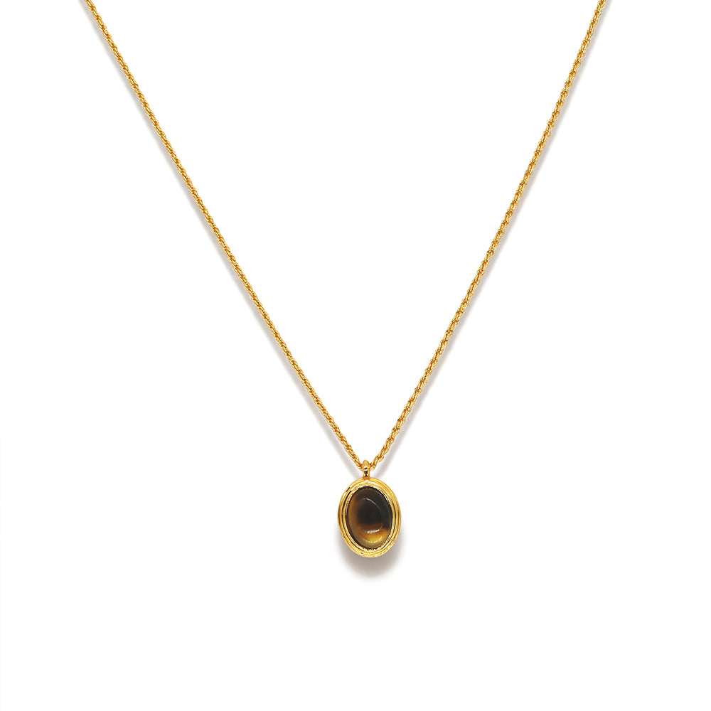 Oval Glow Pendant Necklace