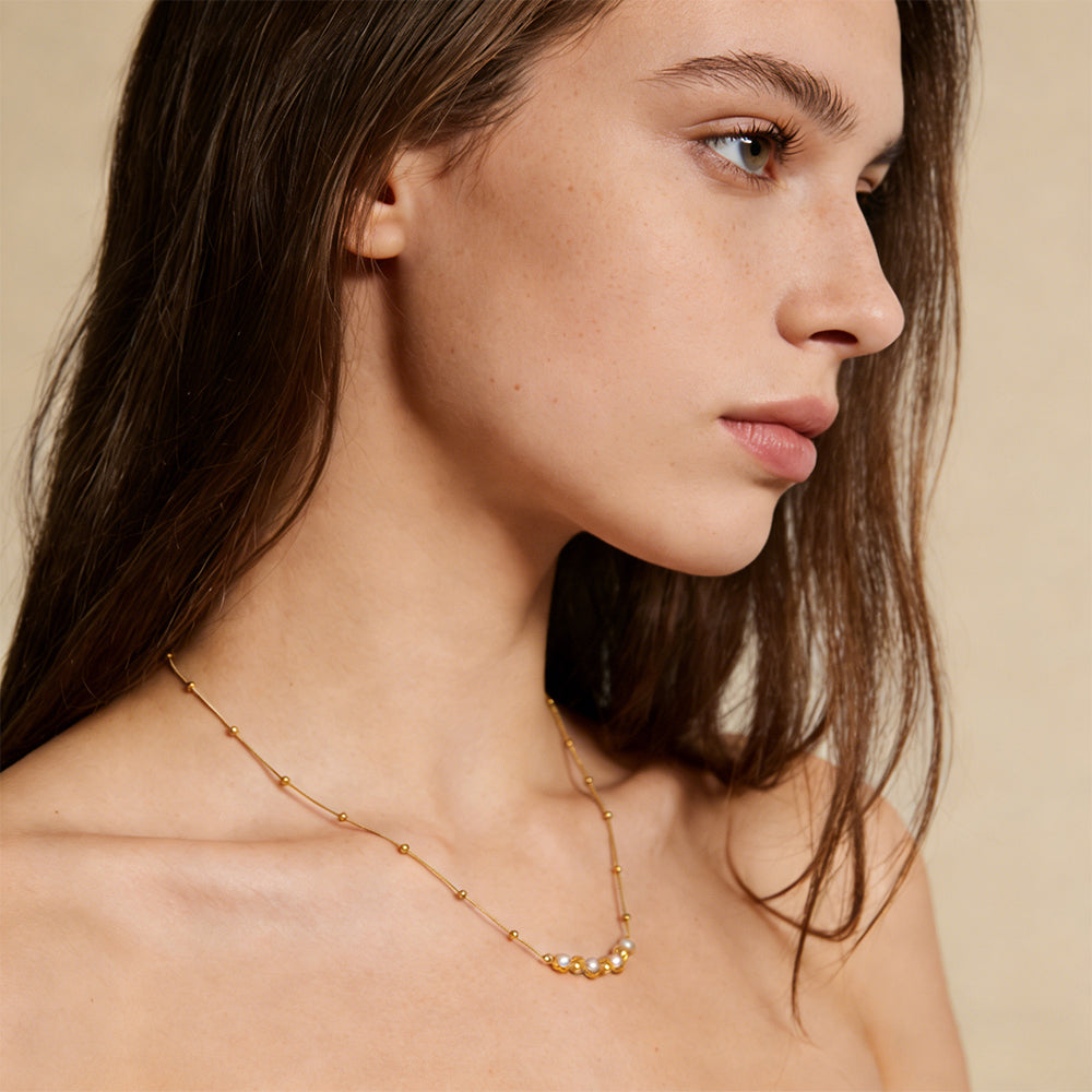 Accent Beaded Choker Necklace