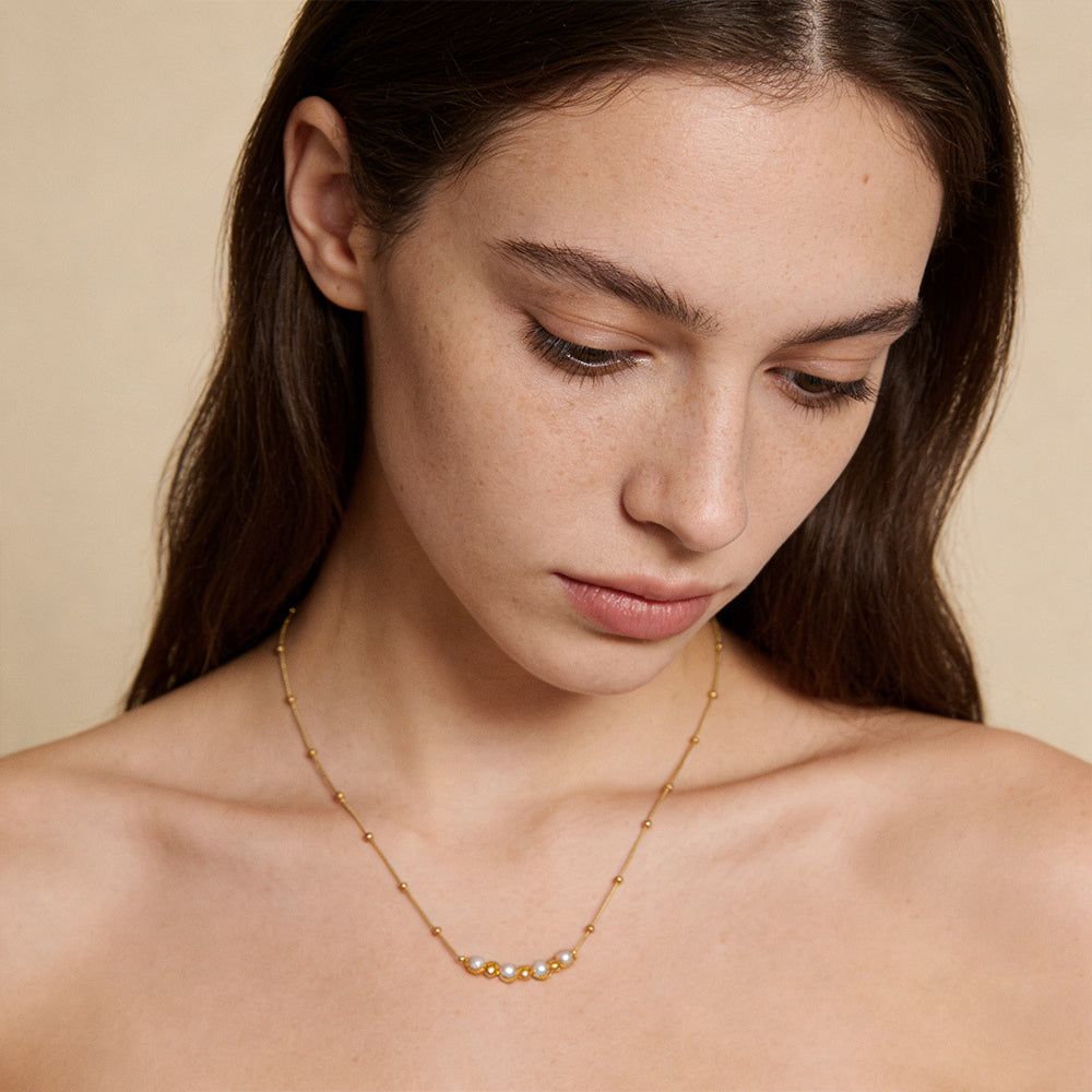 Accent Beaded Choker Necklace