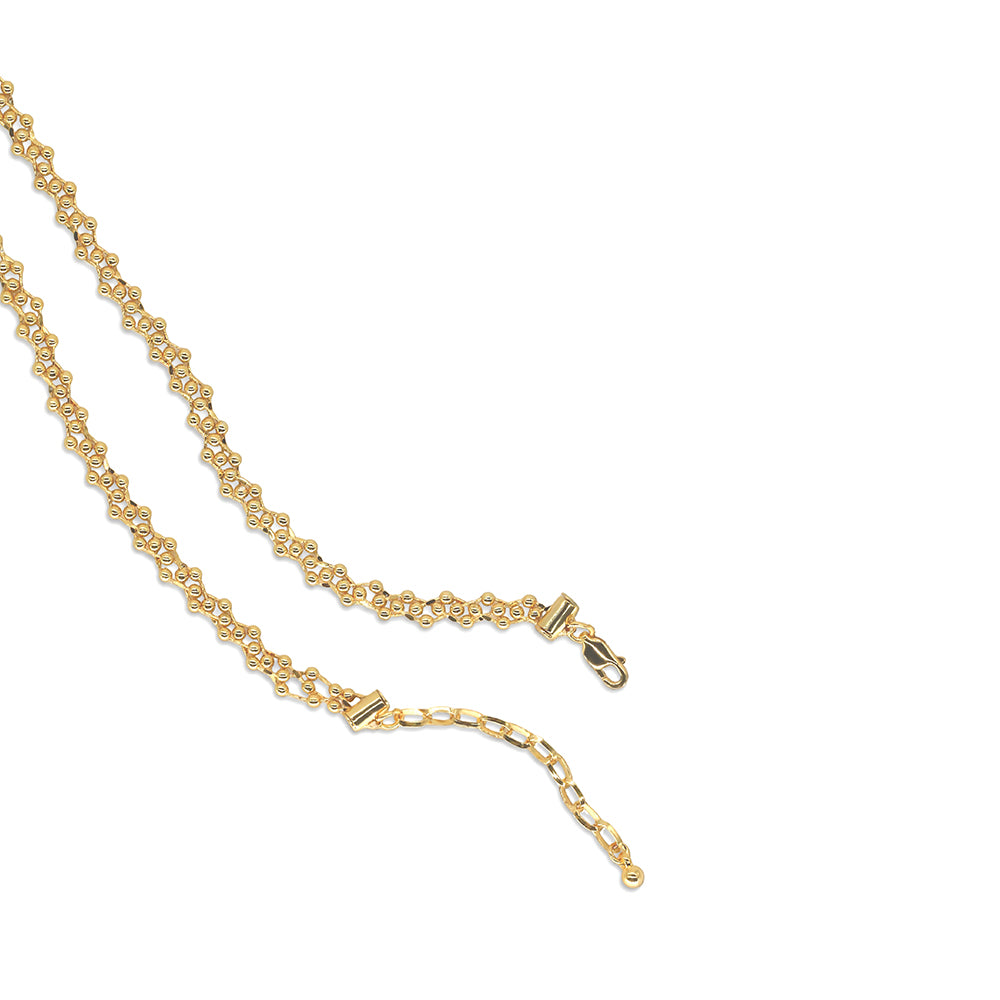 Golden Beaded Choker Necklace