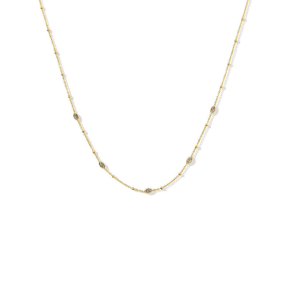 Sparkle Droplet Choker Necklace