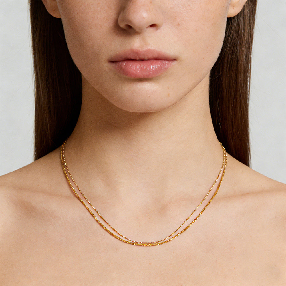 Double-Layered Choker Necklace