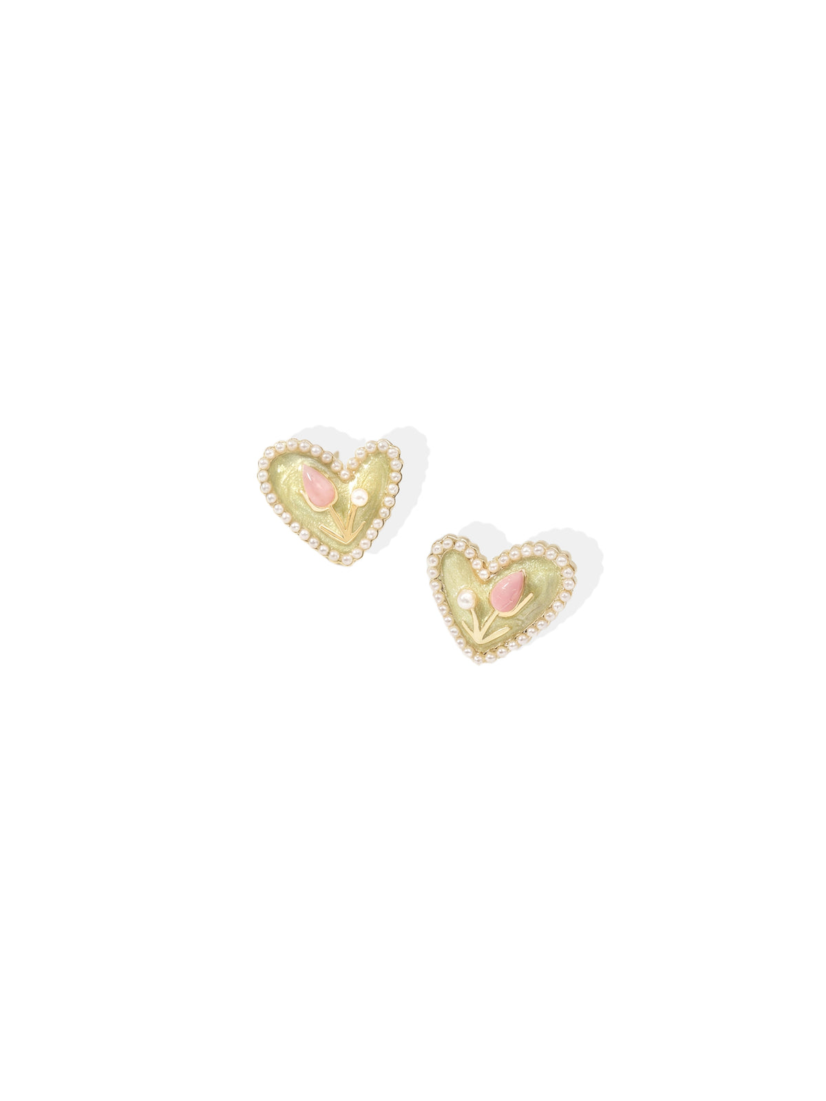 Heart Bloom Stud Earrings