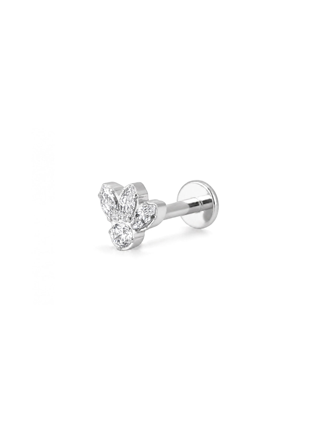 Marquise Four-Petal Stud Earrings – Image 8