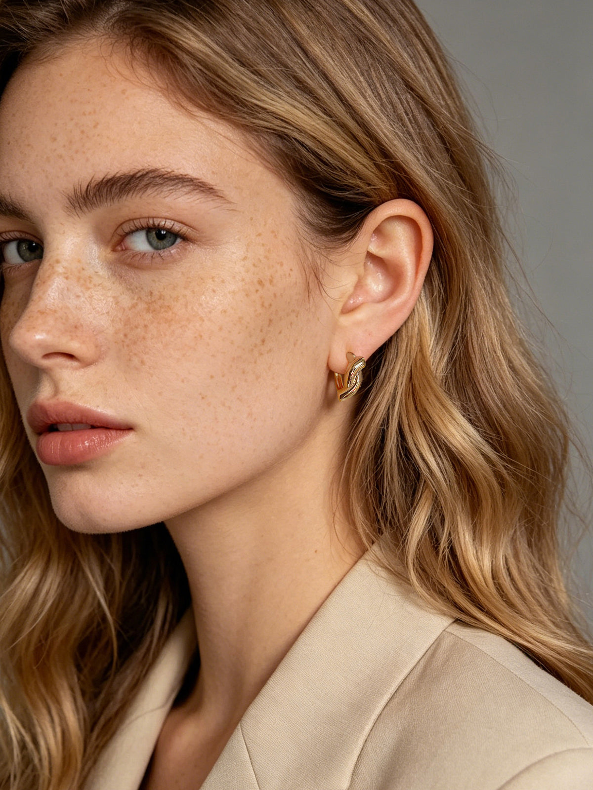 Twist Knot Hoop Earrings
